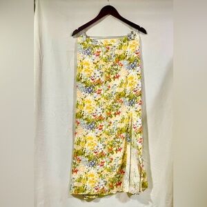 Reformation Multicolor Floral Maxi Skirt 24